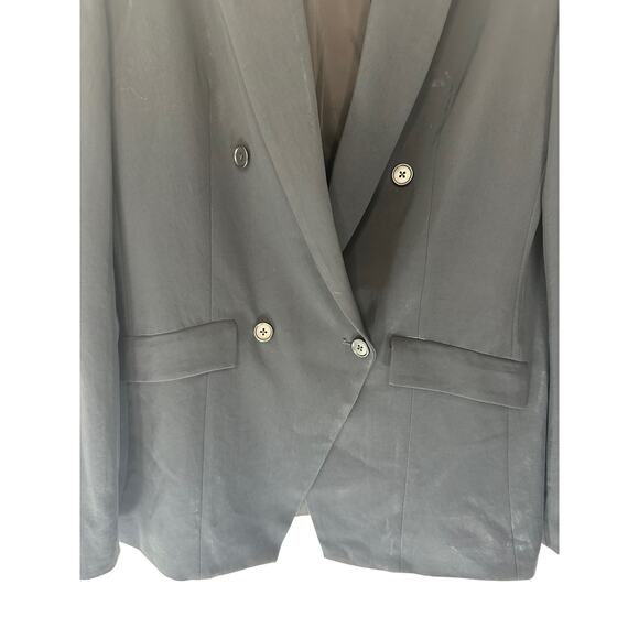 J.Crew 365 Black Preppy Academia Double Breasted Jacket Blazer Size 8 Tall - Picture 8 of 13
